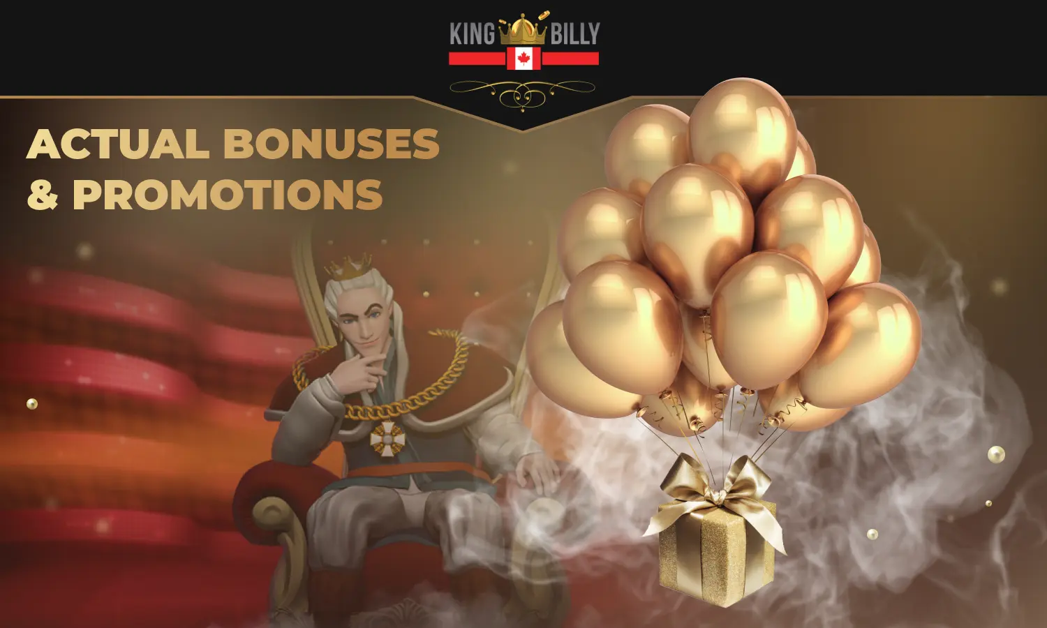 King Billy casino has many exciting promotions to help canadian users have the best gaming experience