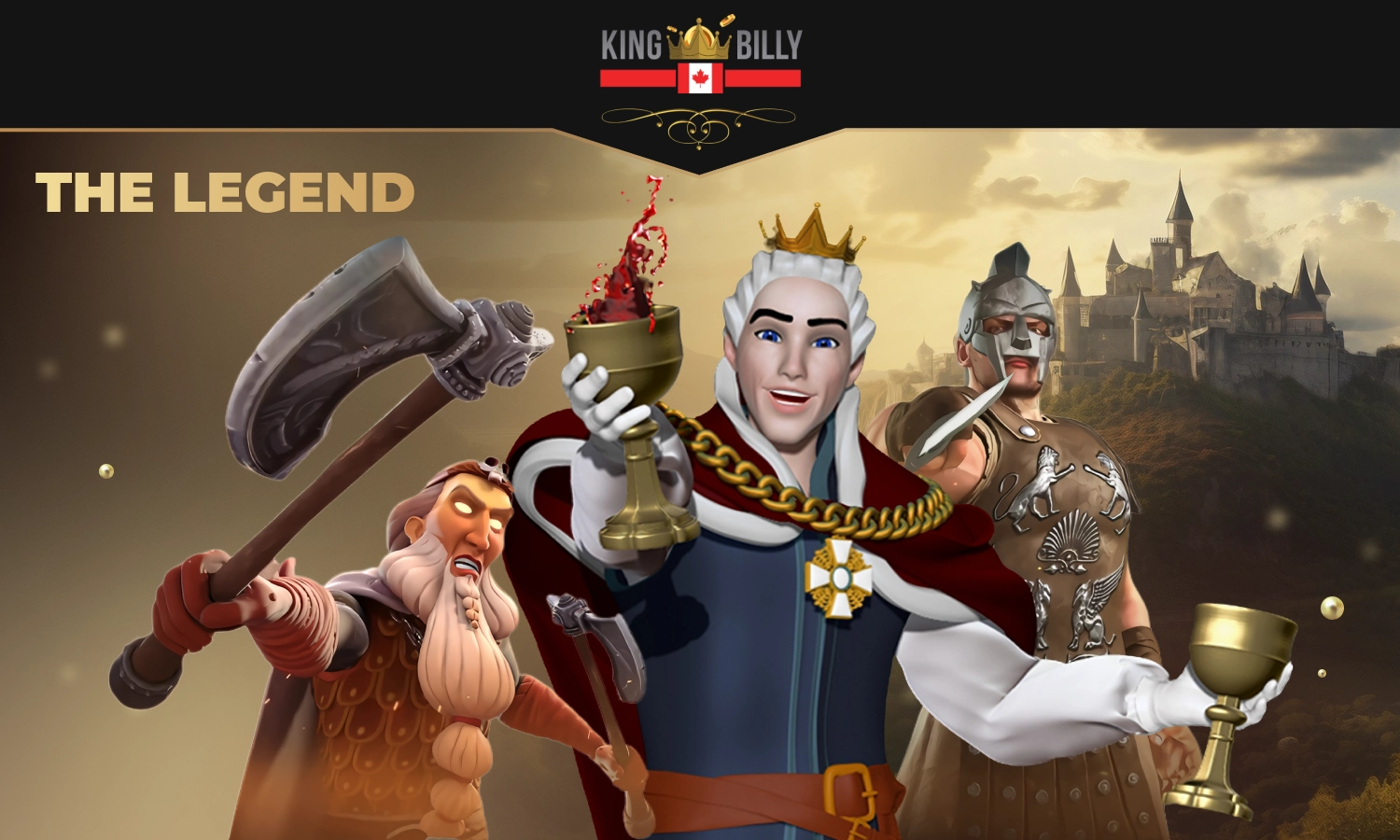 In the kingdom of King Billy, Canadian players will find a fascinating journey into an exciting and incredible world filled with games and entertainment