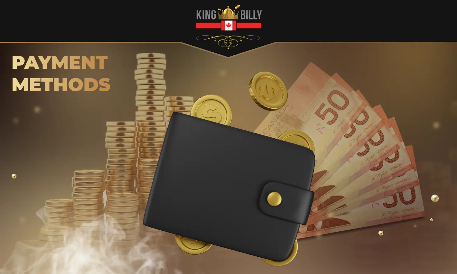 Payment methods at King Billy Casino for Canadian Players